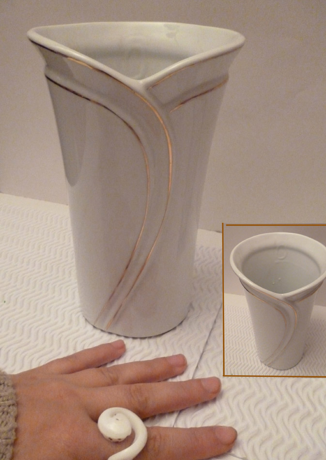 vase en porcelaine personnalisable